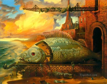 Surrealismo Painting - moderno contemporáneo 29 surrealismo pez
